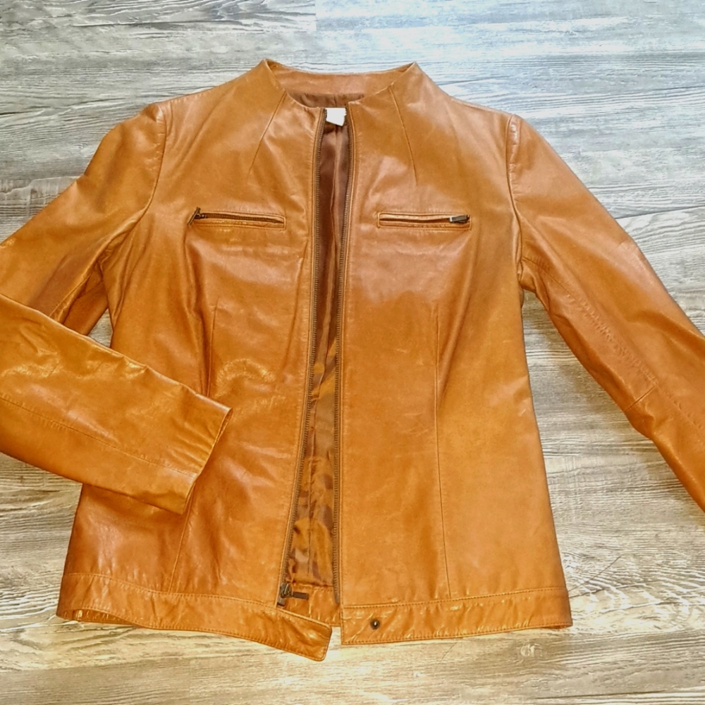 Halogen Leather Jacket - image 1